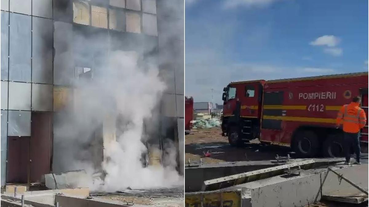 incendiu aeroportul craiova noul terminal