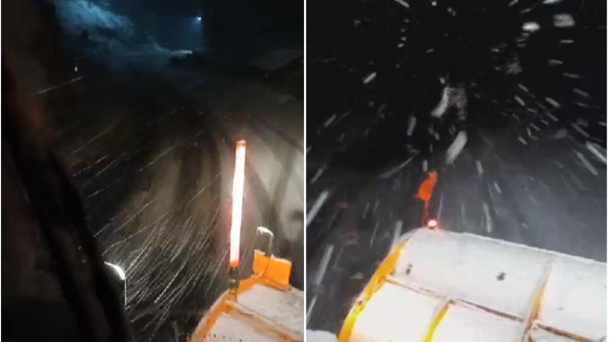 ninge abundent la munte cod galben ninsori drumuri nationale brasov covasna