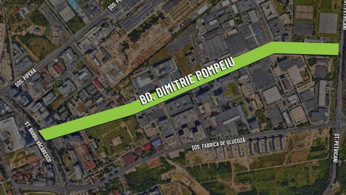 bulevardul dimitrie pomperiu bucuresti va fi largit la doua benzi pe sens