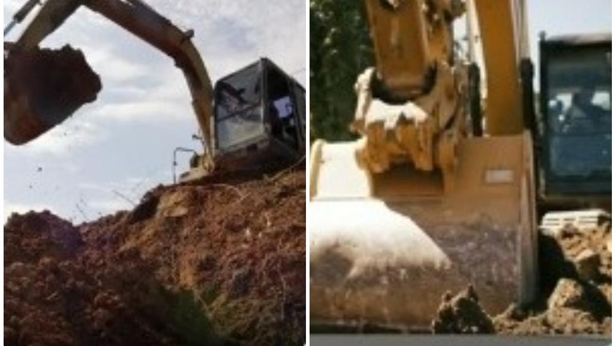 barbat cautat de politie alexandria dupa ce a distrus culturile unui vecin cu excavatorul