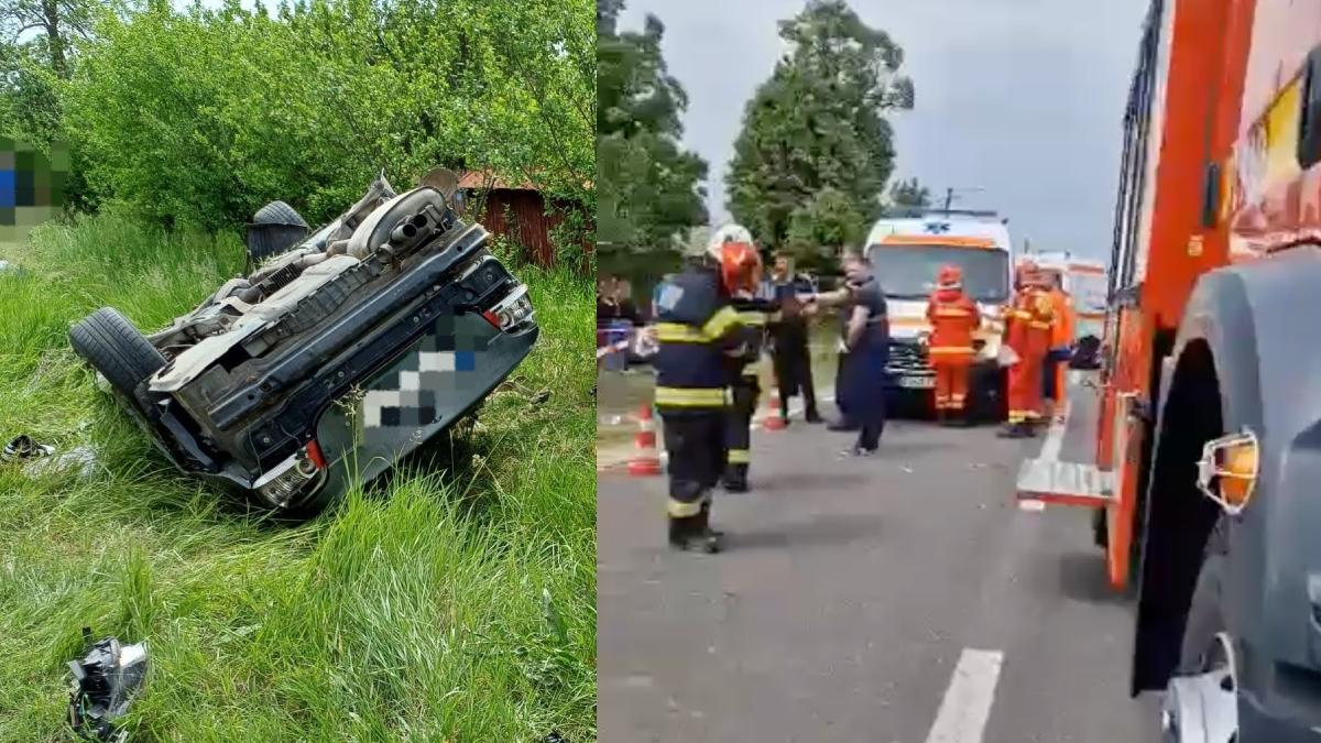 doi tineri au murit bmw copac accident caldararu arges