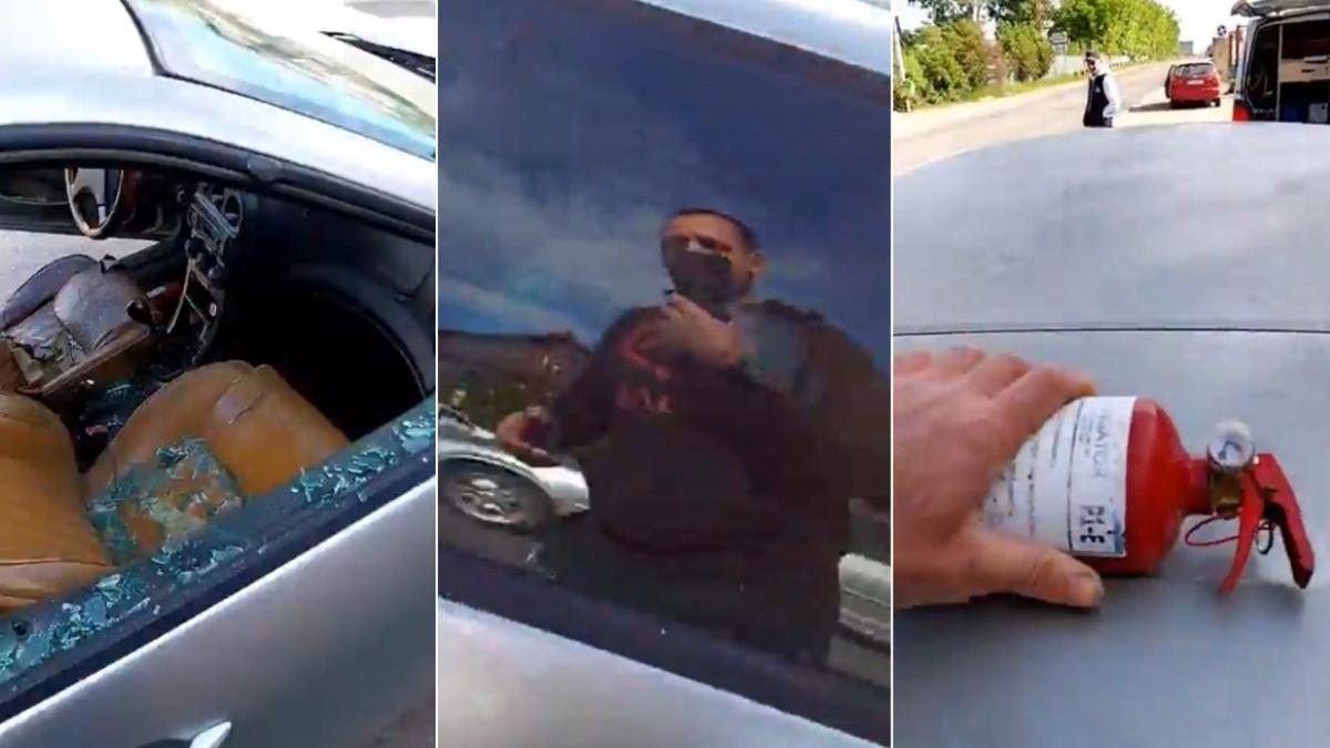 sofer roznov neamt distrus masina live facebook politisti fara talon