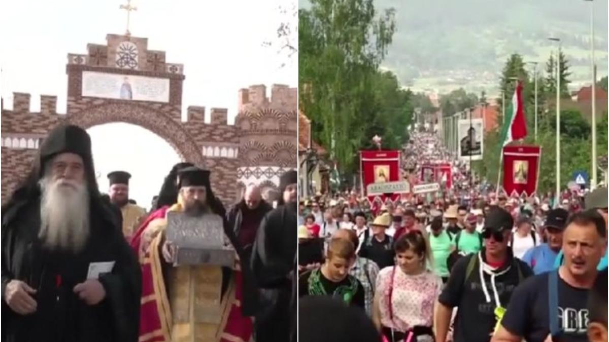 mana sfant ioan rusul mii romani pelerinaj manastirea pantocrator sumuleu ciuc rusalii catolice