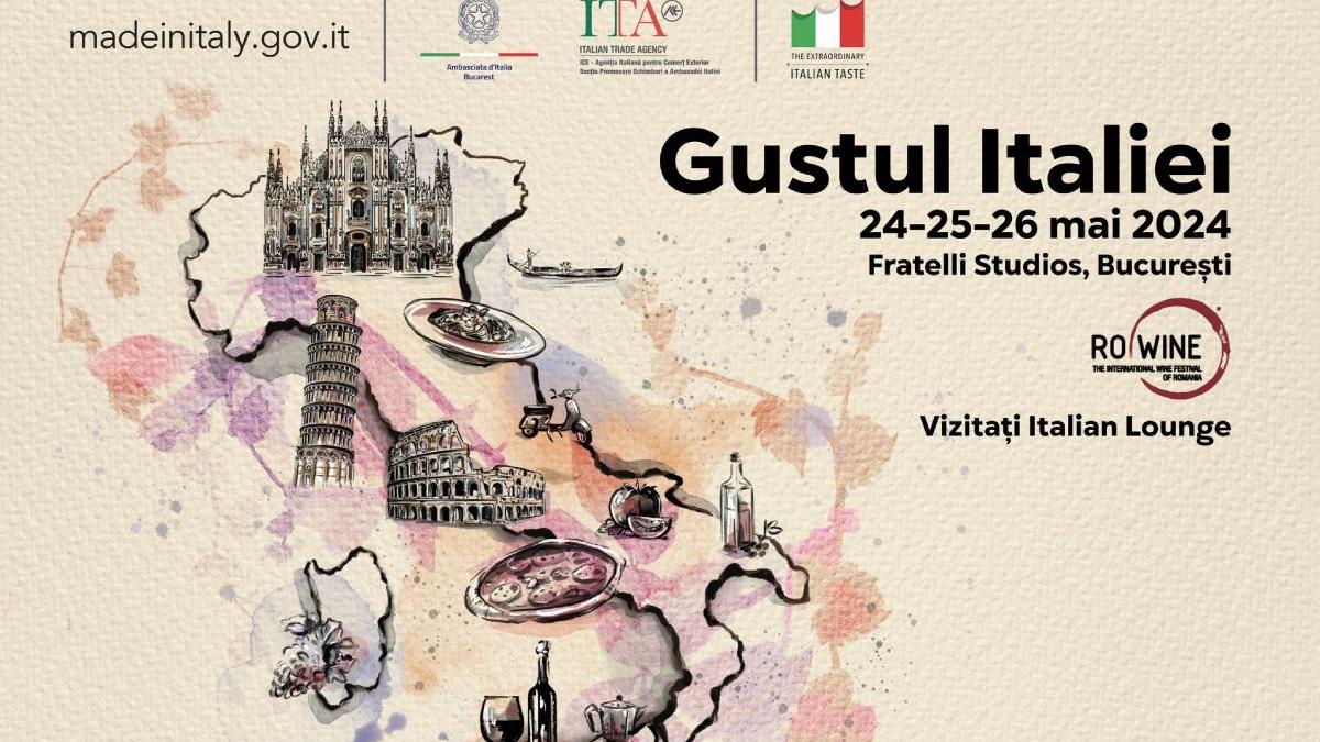 a treia editie salon gustul italiei festivalul internatoinal ro wine 24 26 mai 2024