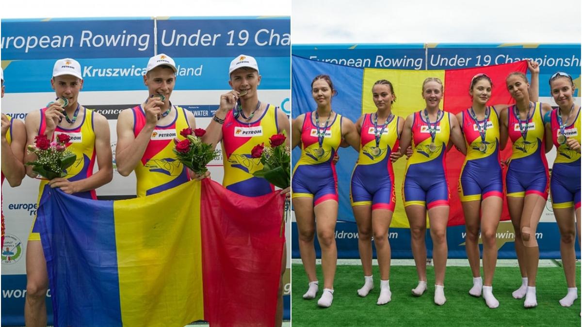 sapte medalii aur doua argint romania campionatele europene canotaj