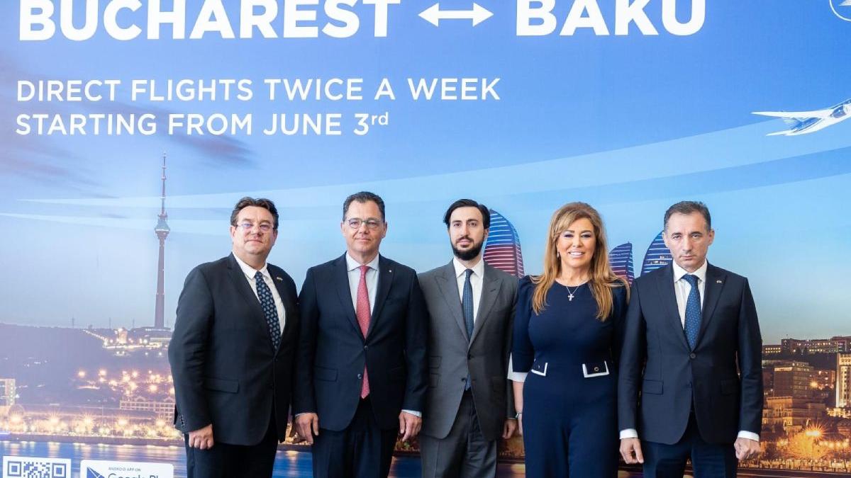 zbor direct bucuresti baku ministrul economiei moment istoric