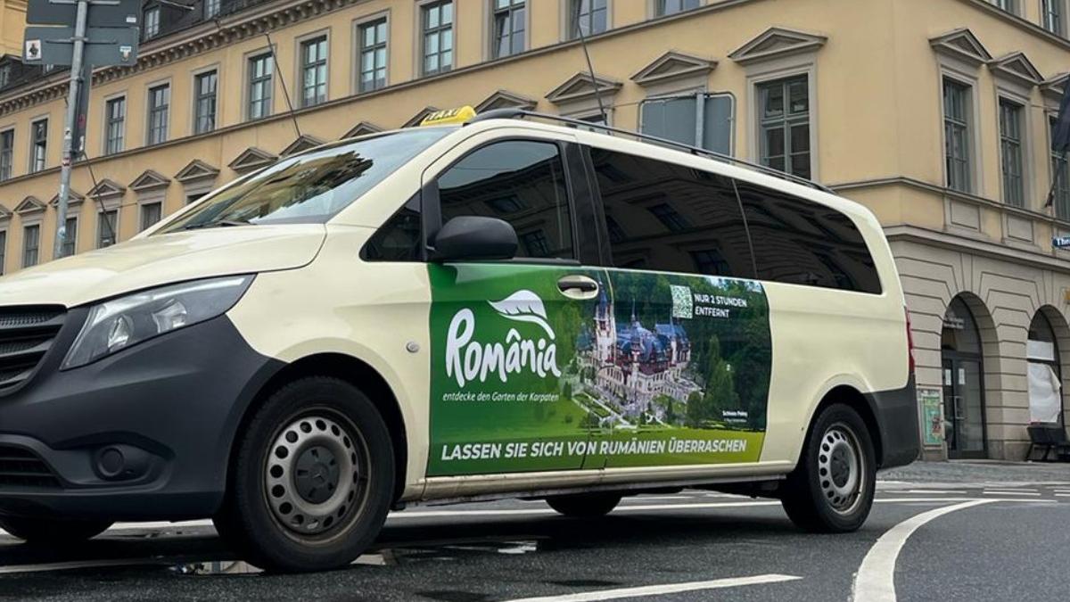 625 de taxiuri colatante vor promova turismul din romania la euro 2024 din germania