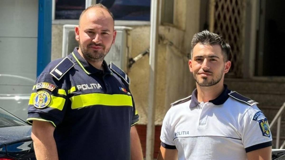 o femeie salvata doi politisti rutiera victima plutea pe raul dambovita