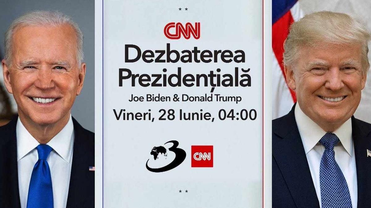 dezbaterea prezidentiala joe biden donald trump transmisa antena 3 cnn atlanta
