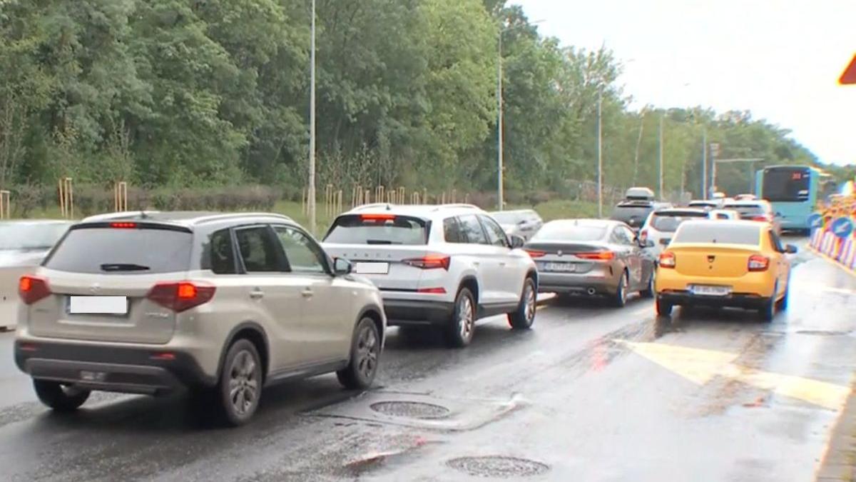 trafic blocat dn1 lucrari magistrala metrou