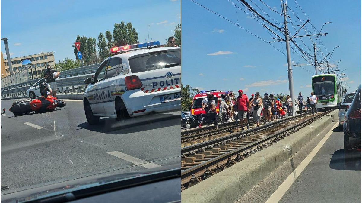 accident podul grant bucuresti motociclist mort