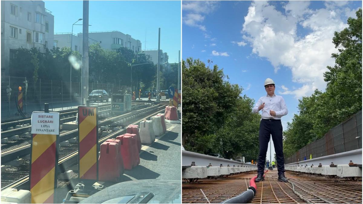 lucrarile de reabilitare a liniei 5 de tramvai din bucuresti au fost oprite primaria generala nu a