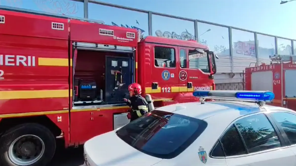 incendiu puternic la un restaurant din bucuresti autoritatile intervin