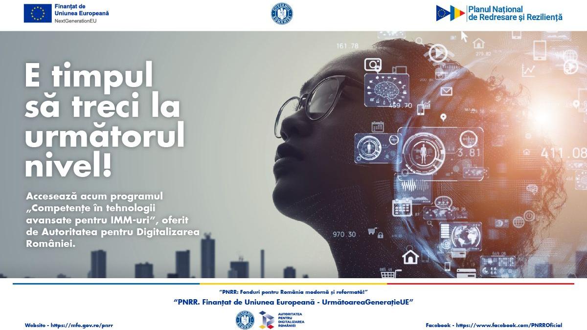 cursuri de tehnologii avansate pentru imm uri program pnrr lansat de autoritatea pentru