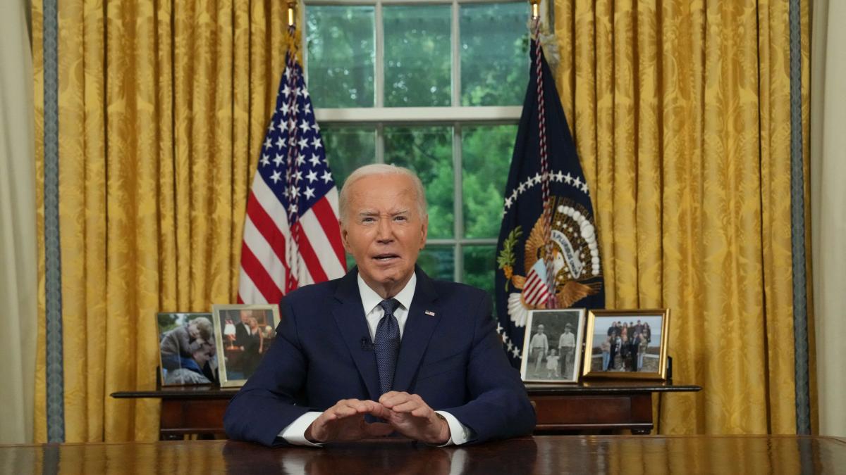 joe biden le explica americanilor decizia de a se retrage intr un discurs din biroul oval e timpul
