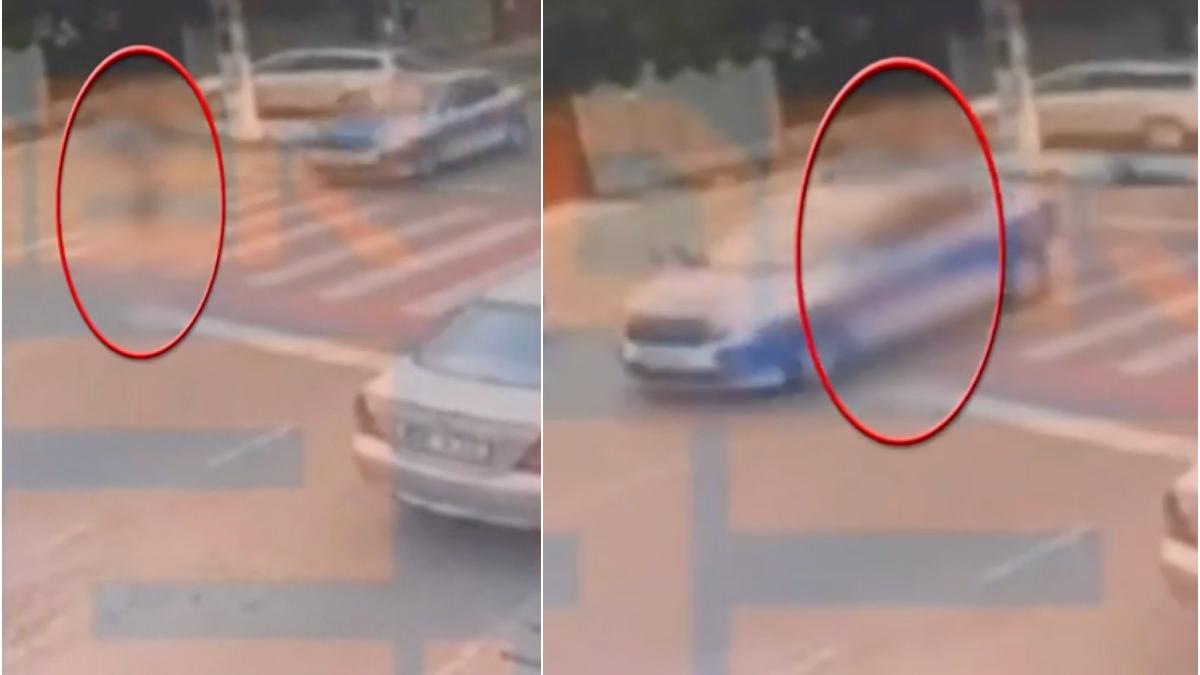 un barbat a fost calcat de o masina de politie pe o trecere de pietoni din judetul galati