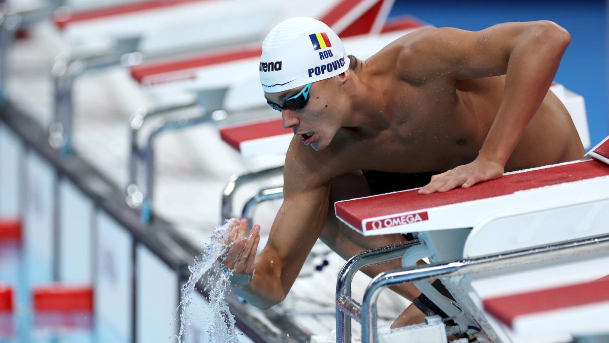 david popovici a castigat medalia de aur la proba de 200 de metri liber de la jocurile olimpice 2024