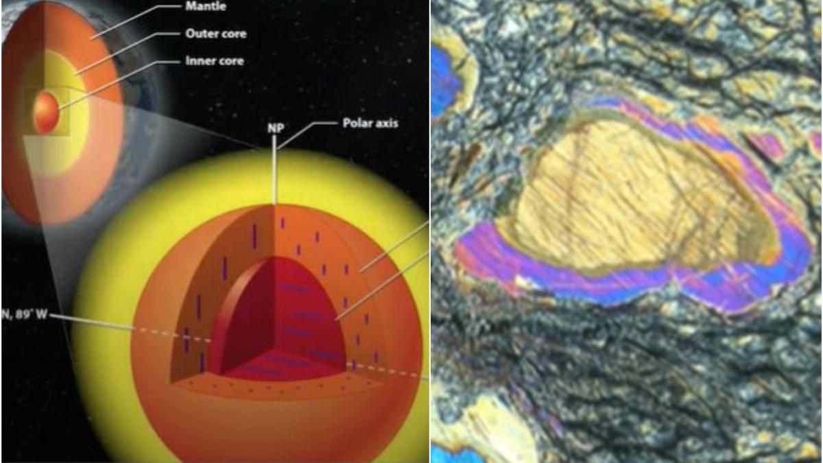 cum arata o bucata din miezul pamantului a fost scoasa o roca de la cea mai mare adancime de pana acum