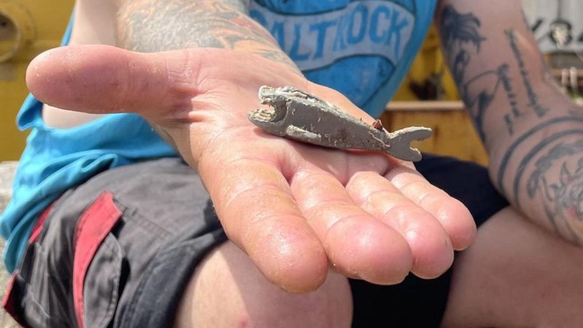 un pescar a prins primul rechin lego pierdut pe mare din istorie este nepretuit este o comoara