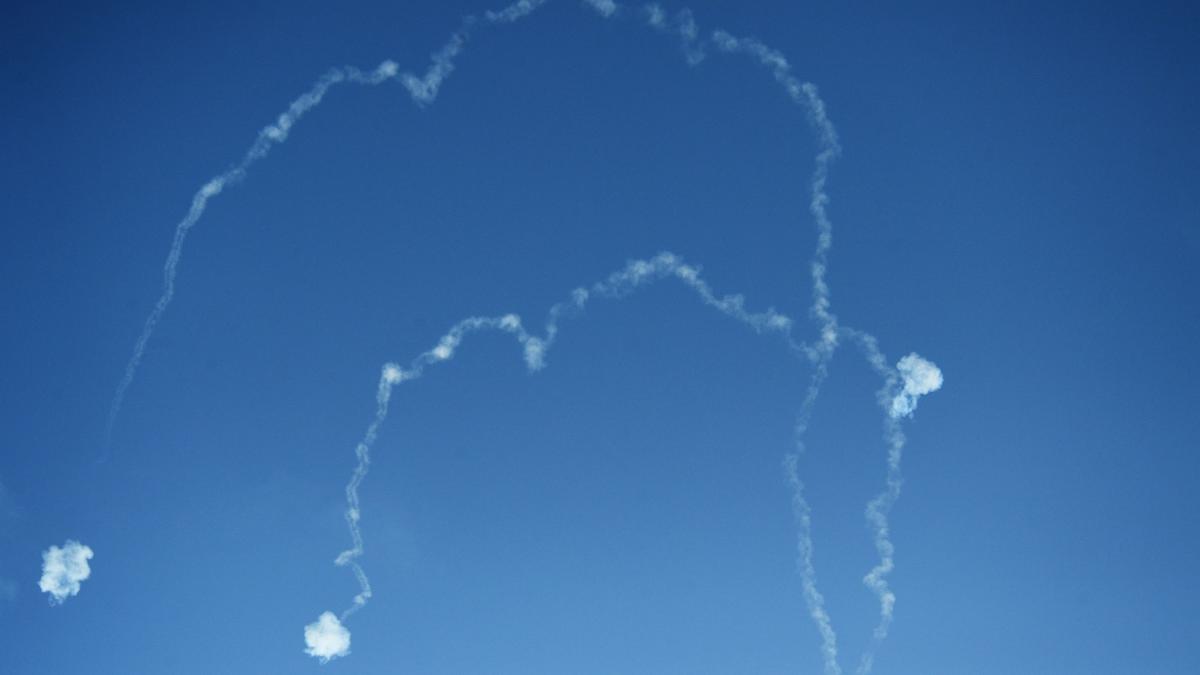 Iron Dome rachete lansate din Gaza octombrie 2023