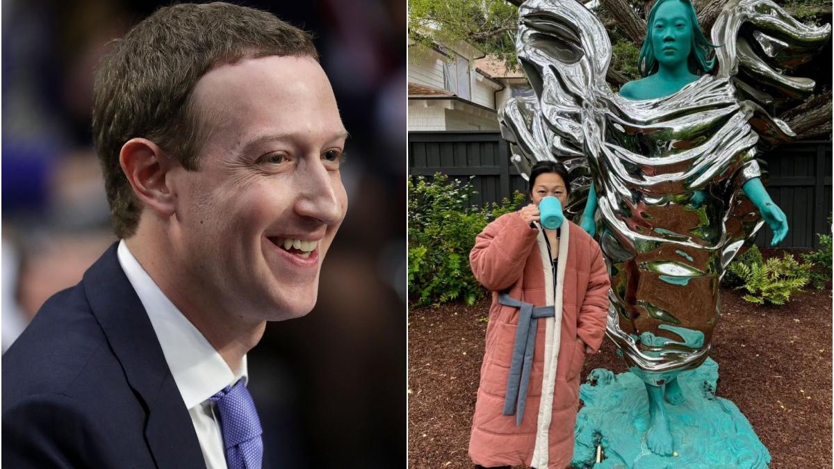 mark zuckerberg si a pus in gradina o statuie romana uriasa a sotiei sale cum a reactionat priscilla chan