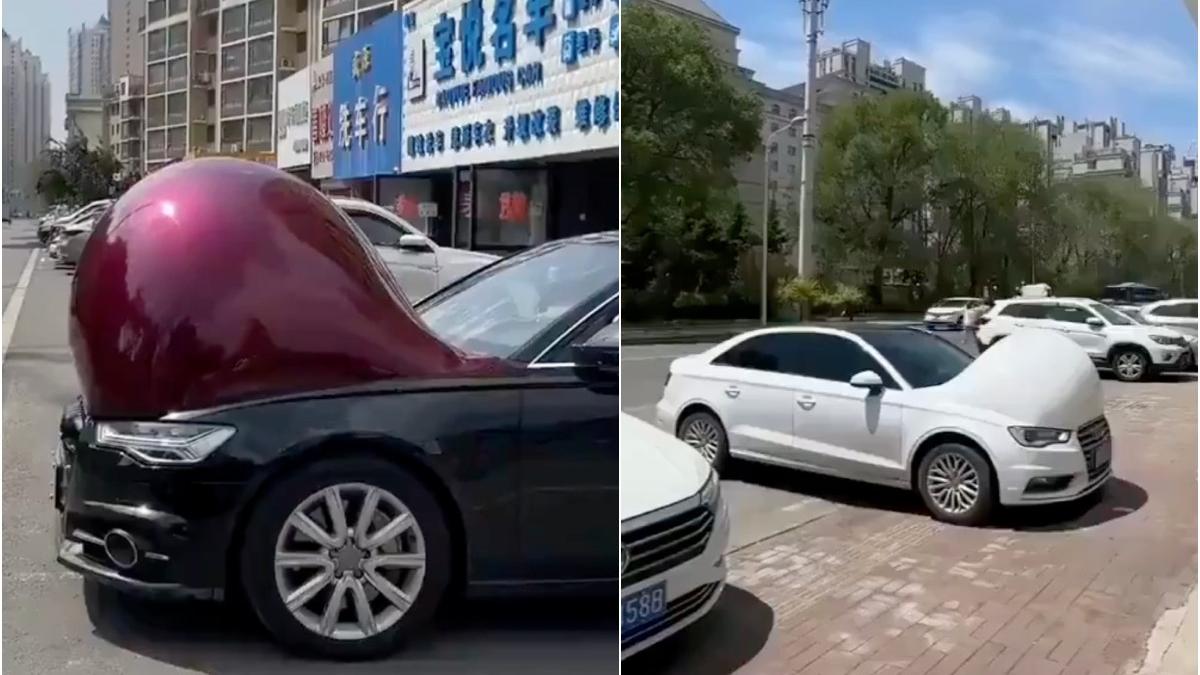video masini insarcinate in china efectul hilar dar periculos al caldurii extreme asupra vehiculelor le face greu de condus