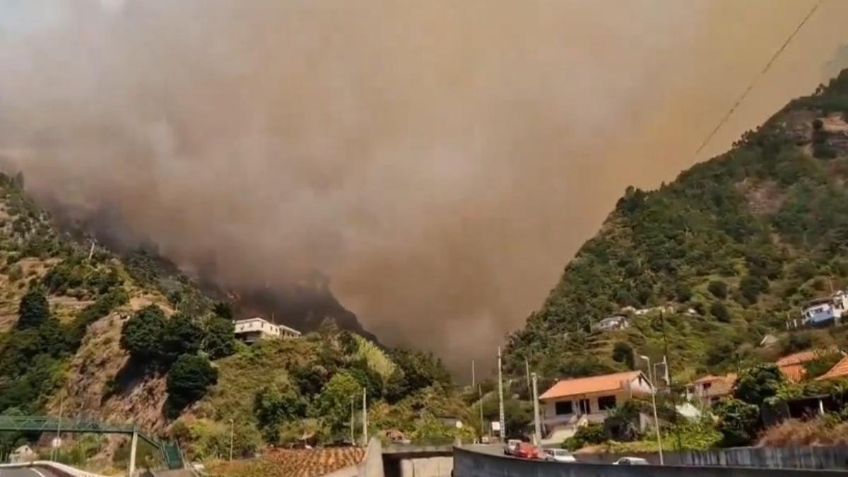incendiu de vegetatie in madeira sute de pompieri au intervenit pentru stingerea flacarilor