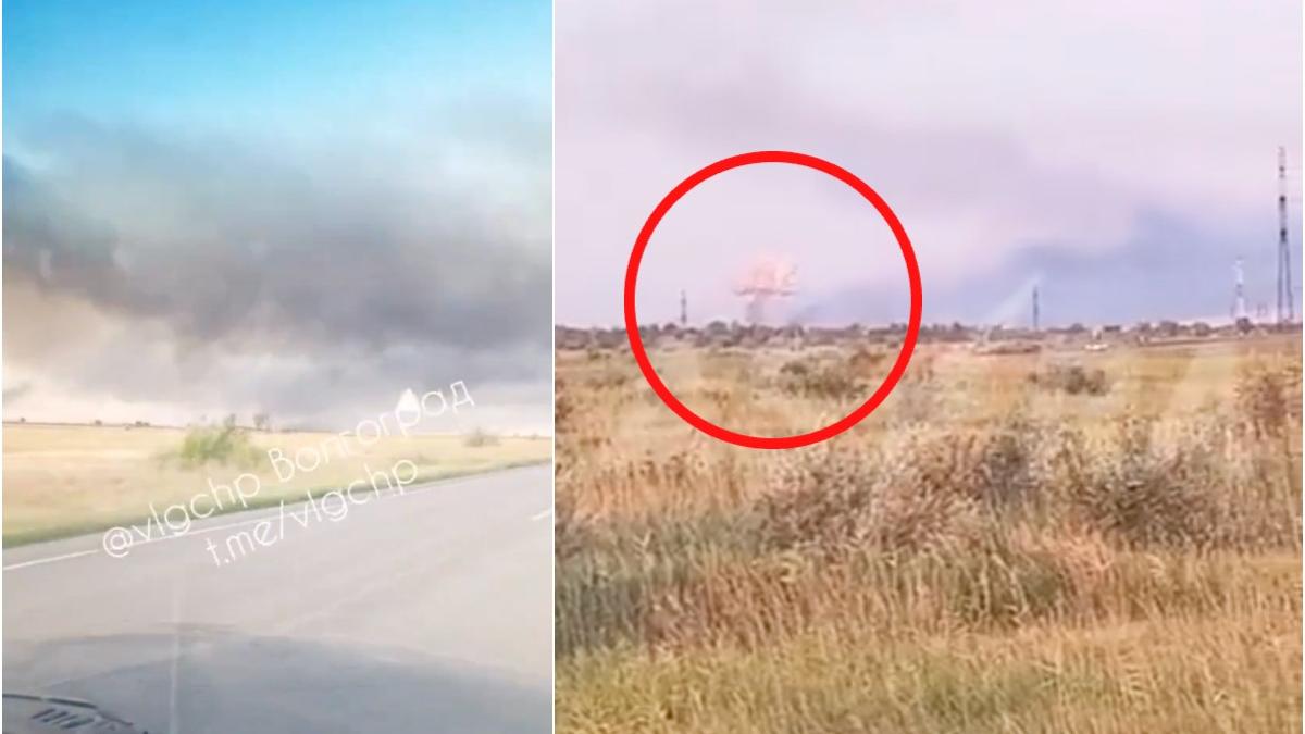 rusia acuza ca ucraina a bombardat masiv cu 28 de drone o baza aeriana importanta din volgograd