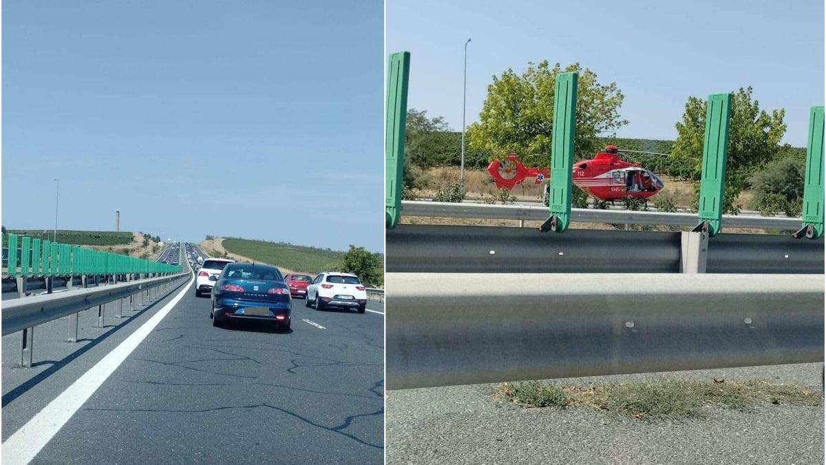 o femeie a murit dupa ce a intrat cu motocicleta intr un parapet pe a2 spre constanta