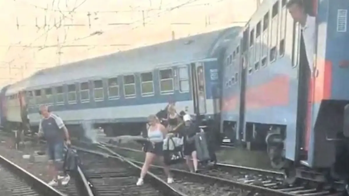 un tren cluj budapesta a deraiat in apropierea garii keleti traficul feroviar este dat peste cap