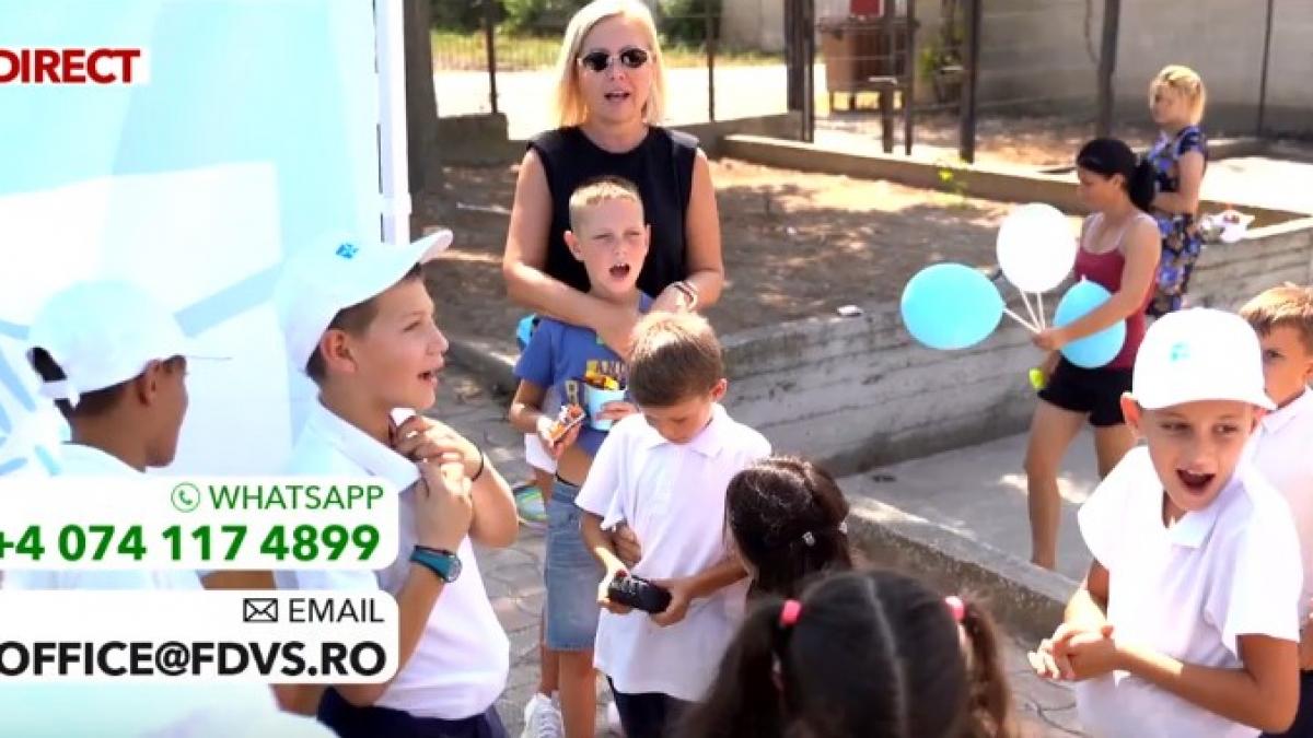 caravana solidaritatii a adus bucurie in sufletele a peste o suta de copii din trei localitati defavorizate