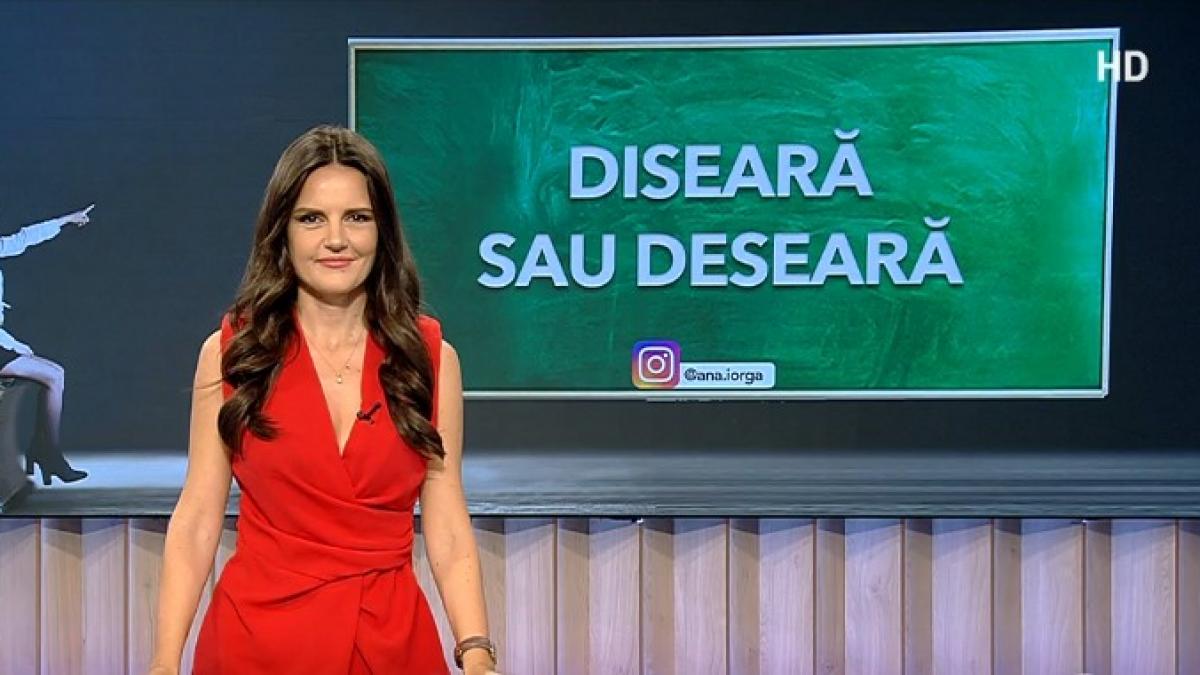 cum este corect diseara sau deseara