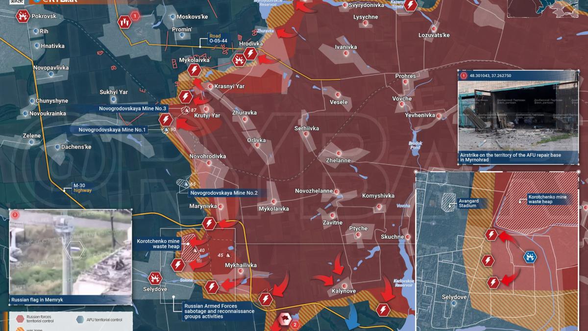 video si harti ucrainenii resping un atac masiv in kurakhove rusii incearca sa i incercuiasca la pokrovsk in donetk