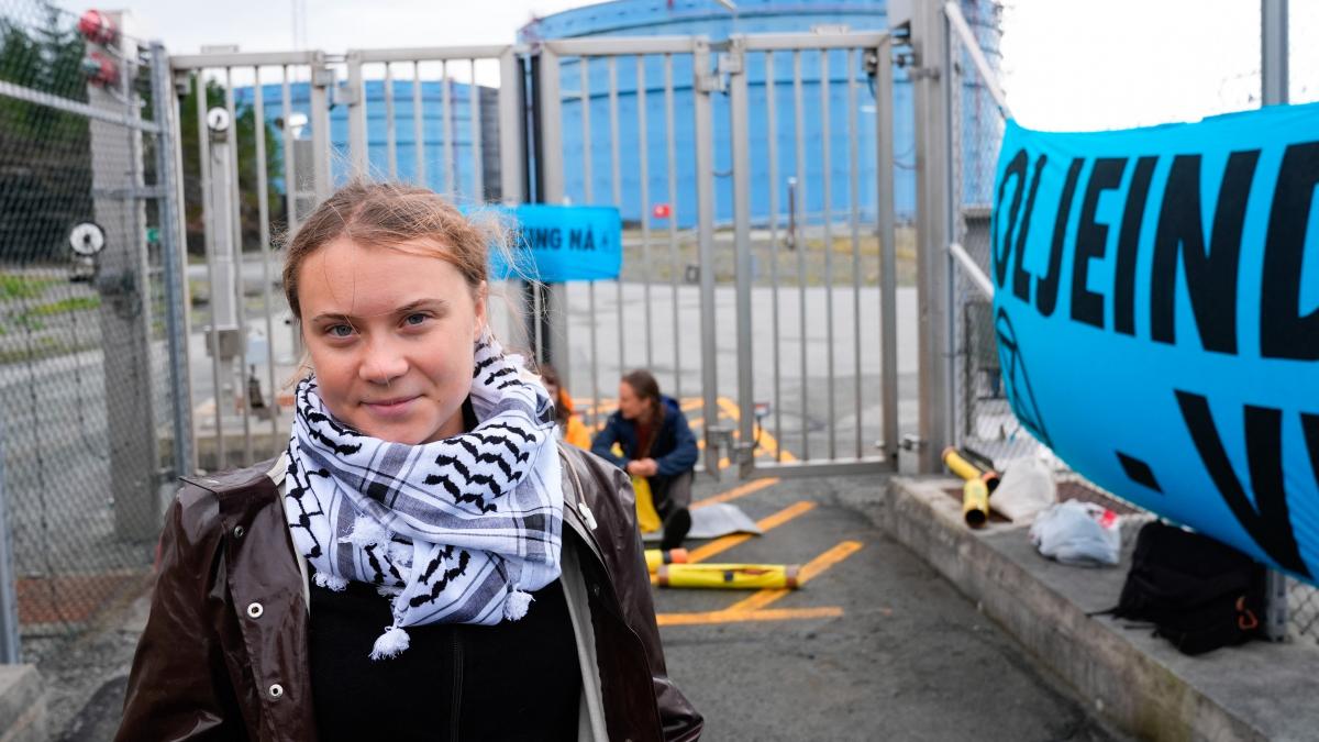 greta thunberg a fost arestata in timpul unui miting pro palestina din danemarca