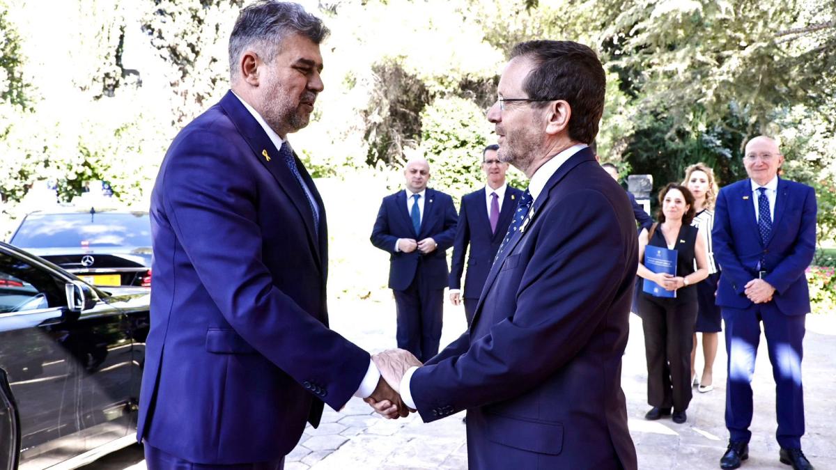 marcel ciolacu dupa intalnirea cu presedintele israelului l am asigurat ca romania va continua sa sustina eliberarea ostaticilor