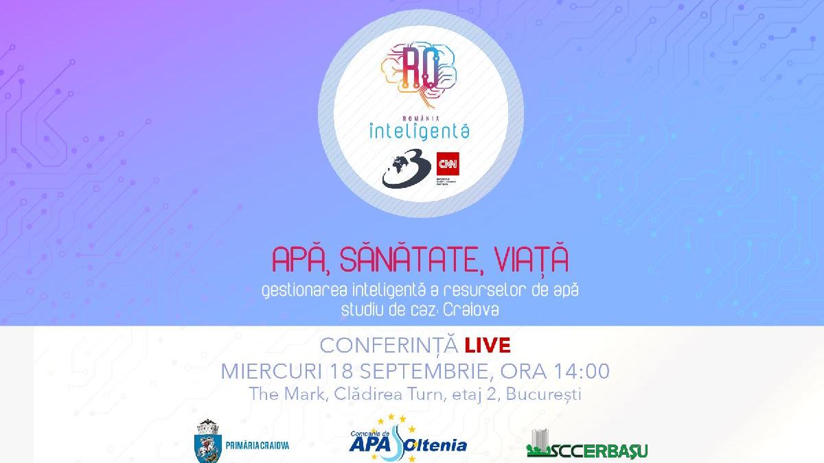 conferinta romania inteligenta apa sanatate viata gestionarea inteligenta a resurselor de apa studiu de caz craiova