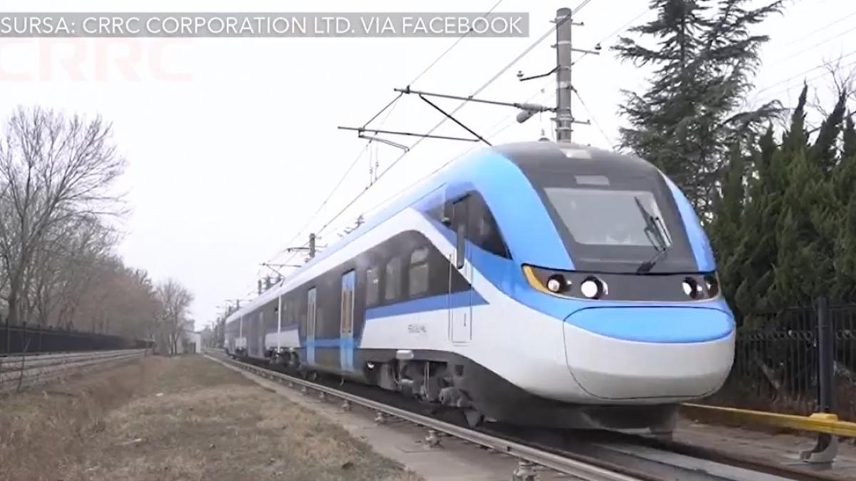 primul tren electric chinezesc urmeaza sa circule pe sinele din romania prin ce orase va trece
