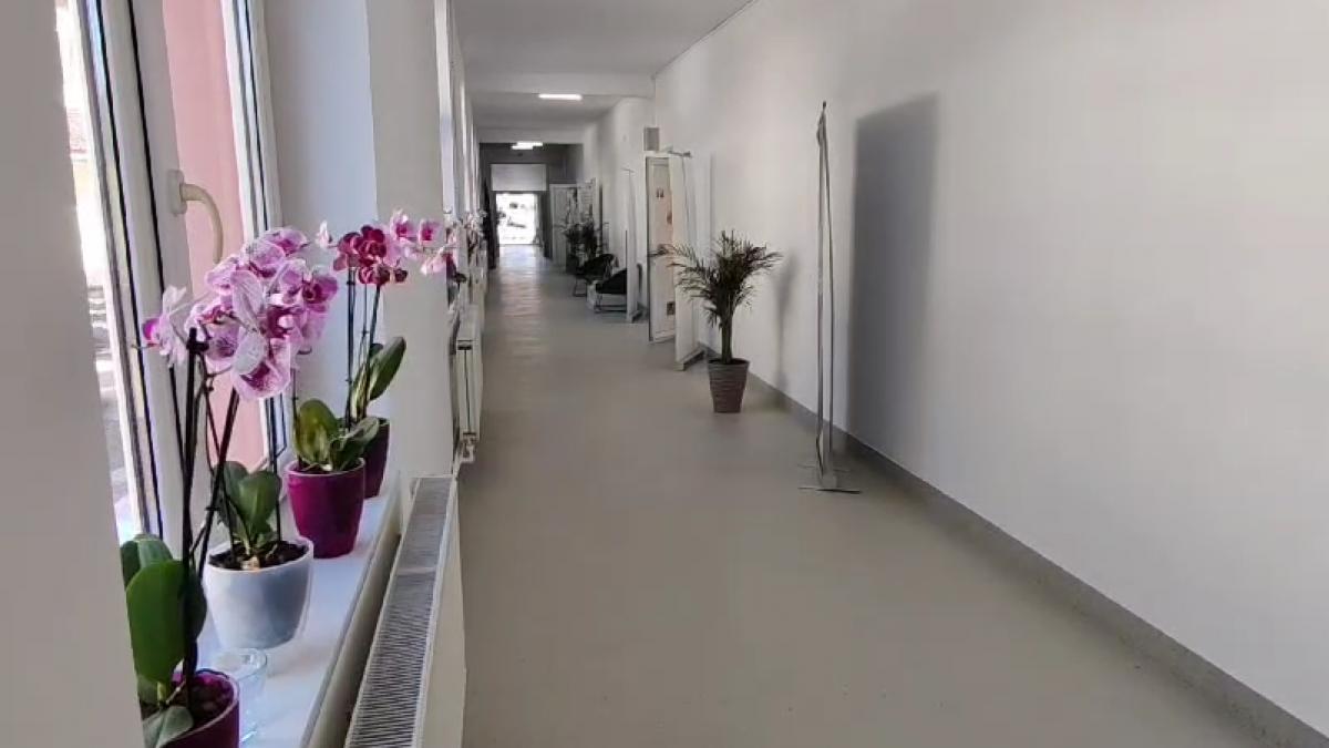 la scoala din slobozia conachi unde apele au facut ravagii autoritatile au pus palmieri si orhidee pentru vizita ligiei deca