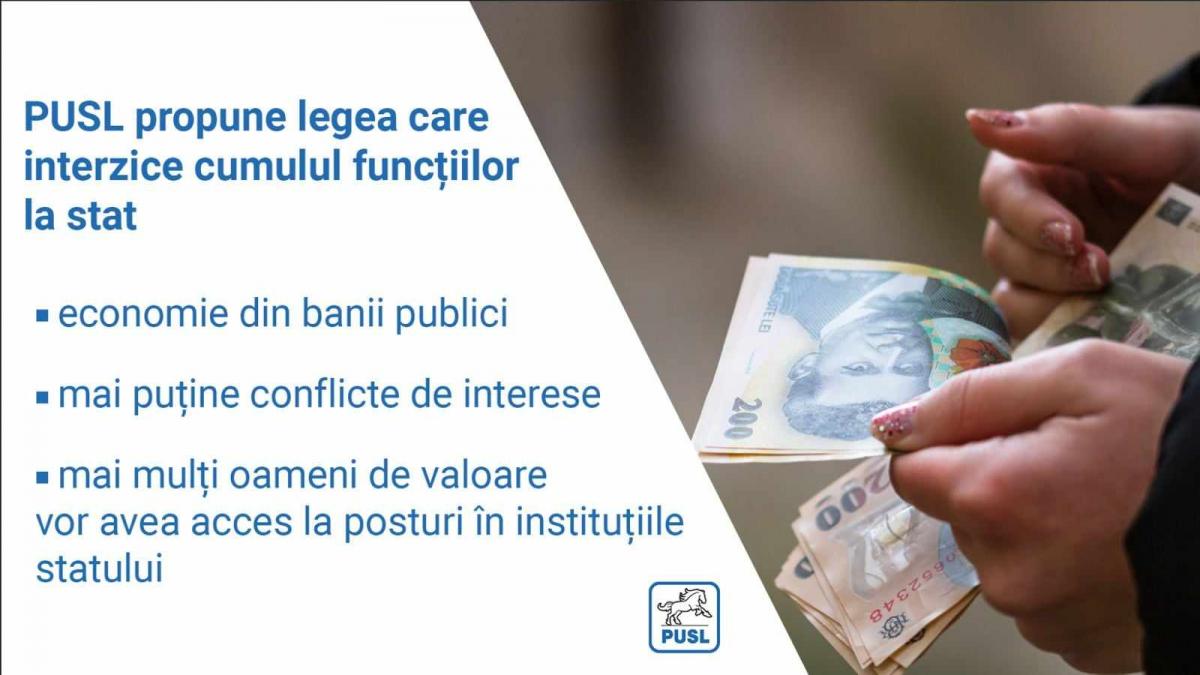 pusl propune interzicerea cumulului de functii in sectorul public