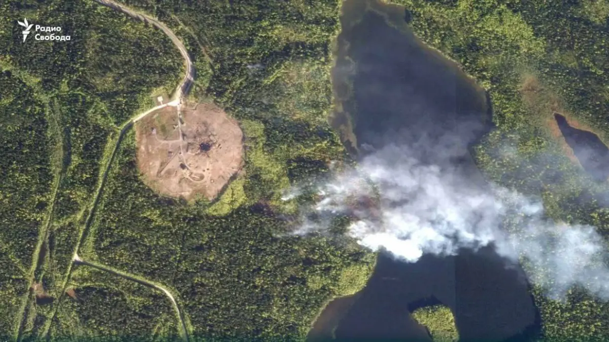 super arma lui putin racheta satan 2 a explodat in timpul testarii si a distrus totul in jur dezastrul se vede din satelit