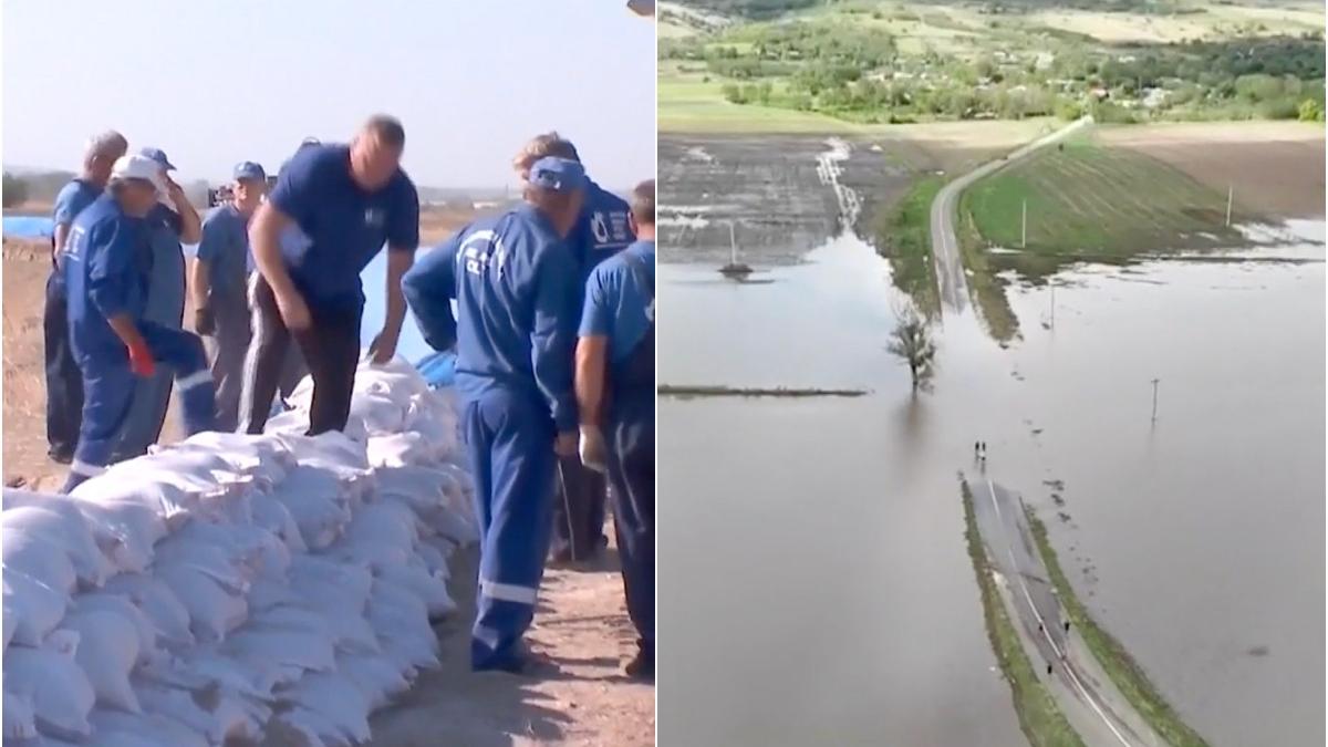 construire diguri saci nisip inundatii romania