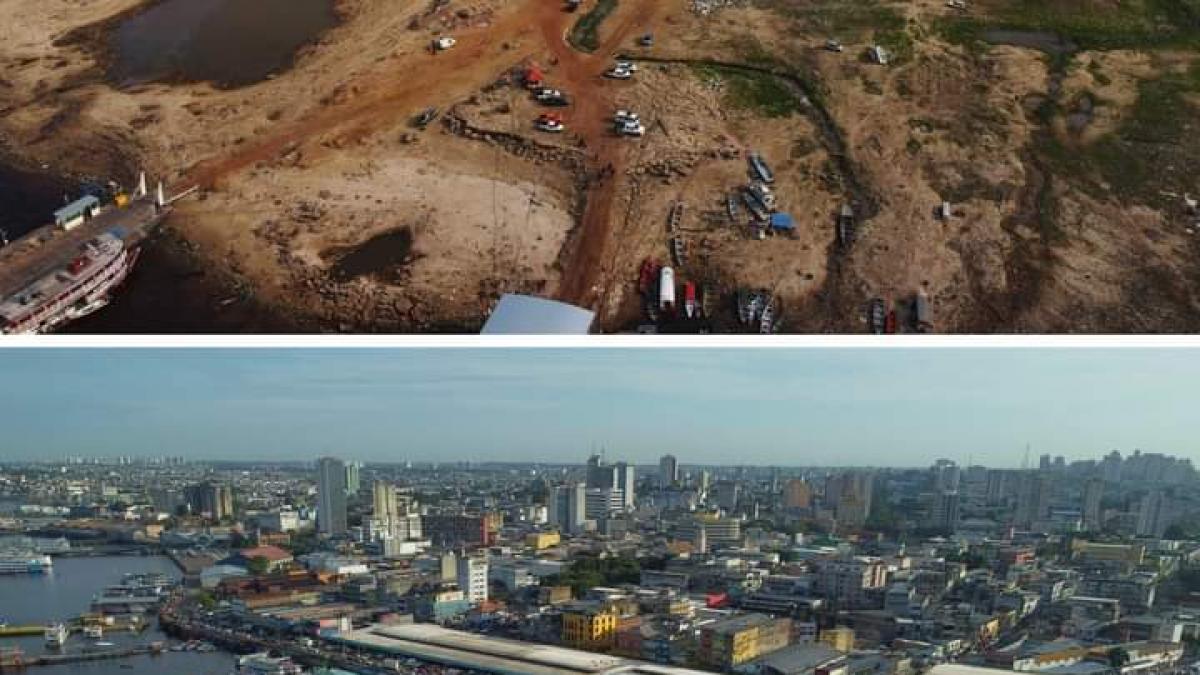 in brazilia nu a mai fost asa seceta din 1950 raurile scad cu 17 cm zi barjele raman blocate in nisip au fost 140 de zile fara ploi