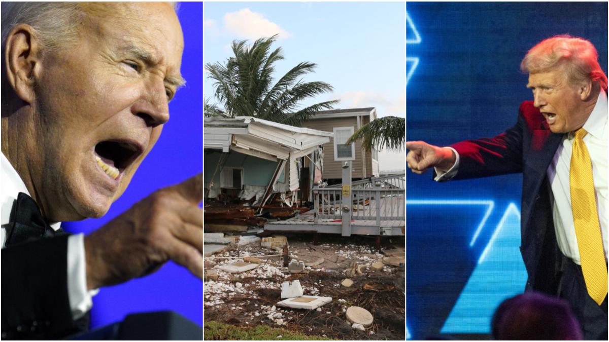 uraganul helene ucide 118 oameni si agita campania electorala trump il acuza pe biden ca doarme presedintele ii spune ca minte