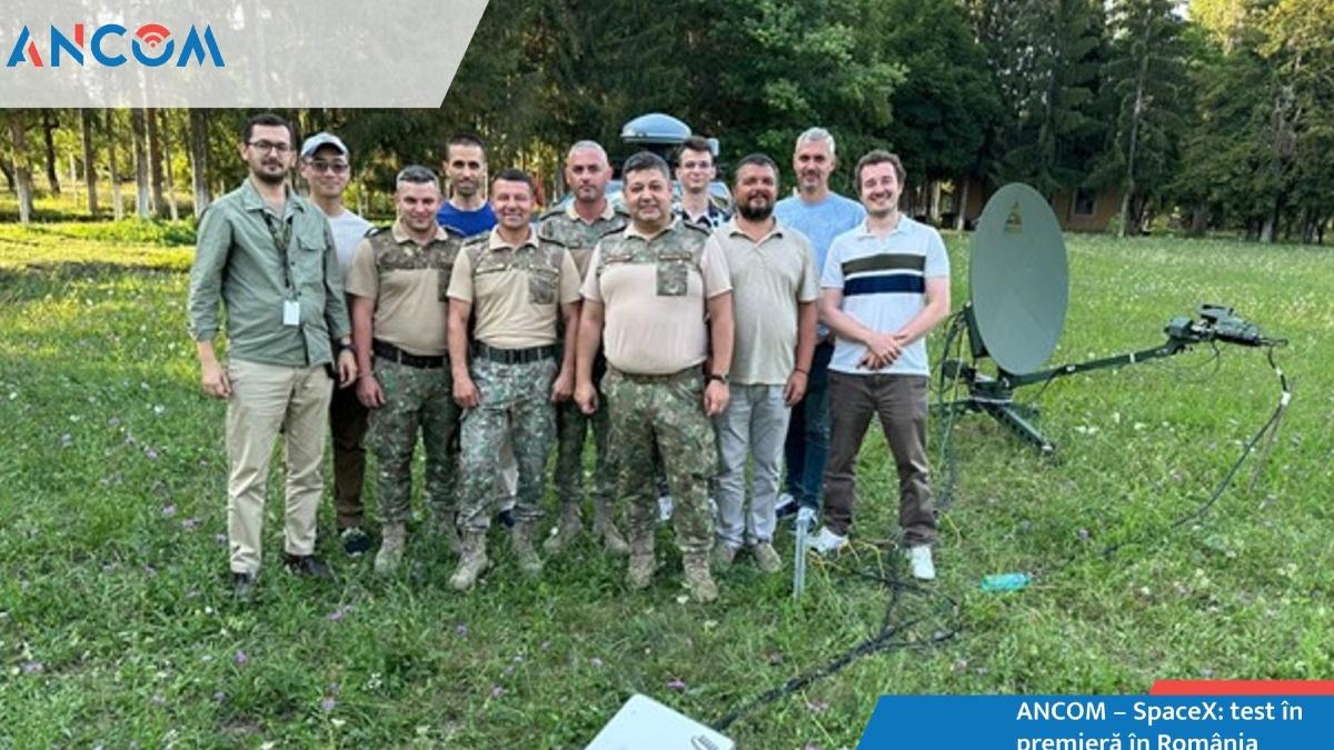 ancom test premiera space x romania