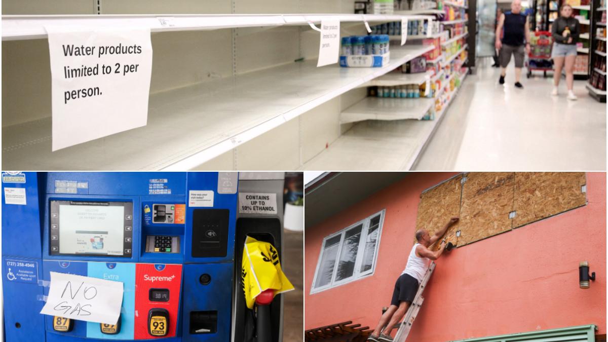 panica in florida inainte de uraganul milton de gradul 5 americanii au golit magazinele si benzinariile si isi baricadeaza casele