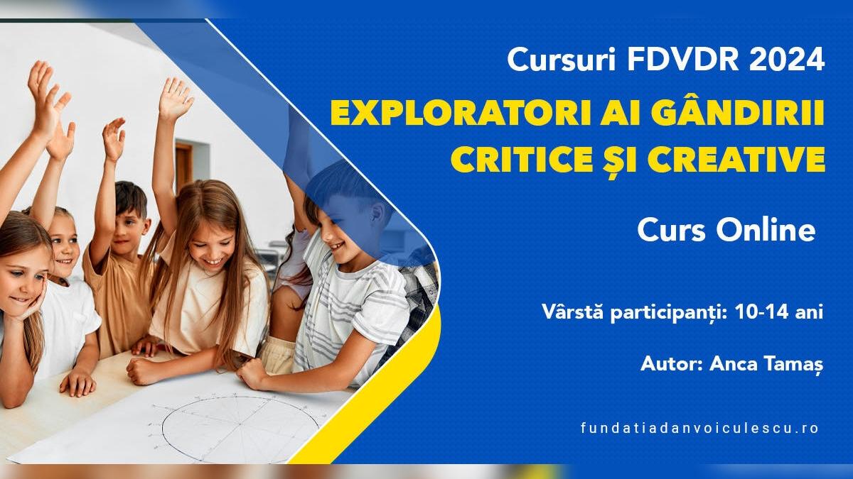 gandeste critic creeaza inovativ atelierul in care copiii dezvolta abilitati utile pentru societatea de maine