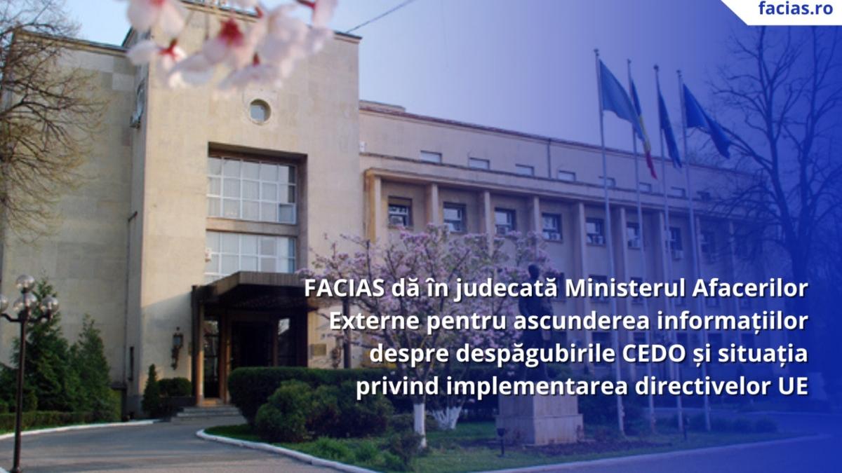 facias da in judecata mae pentru ascunderea de informatii despre despagubirile cedo cetatenii au dreptul sa stie