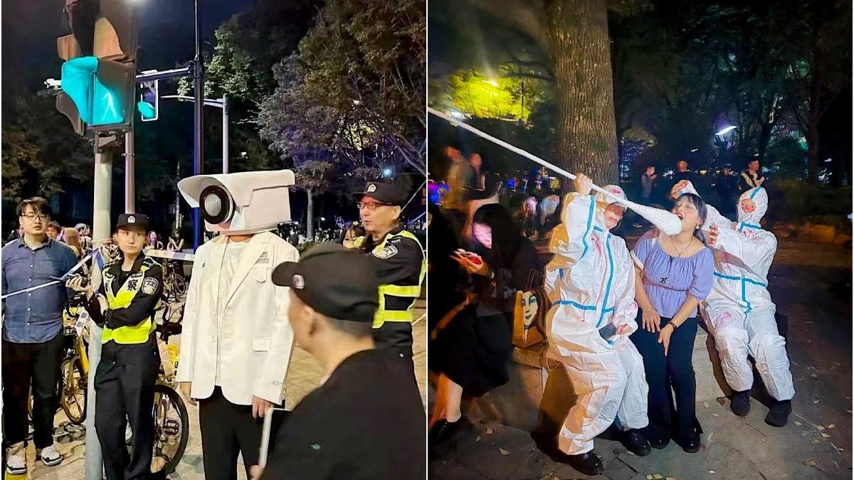 petrecerile de halloween din shanghai se sfarsesc cu arestari anul trecut petrecaretii au ironizat guvernul chinez