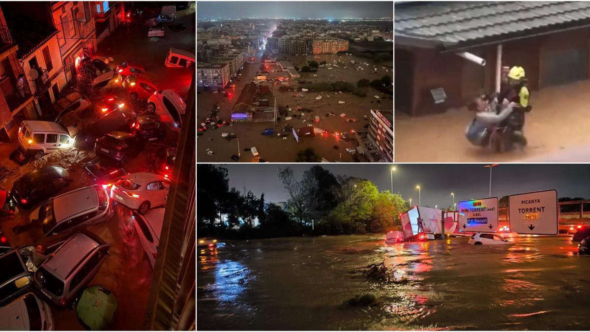 imagini apocaliptice dupa inundatiile catastrofale cu 51 de morti din spania victimele sunt cautate cu dronele