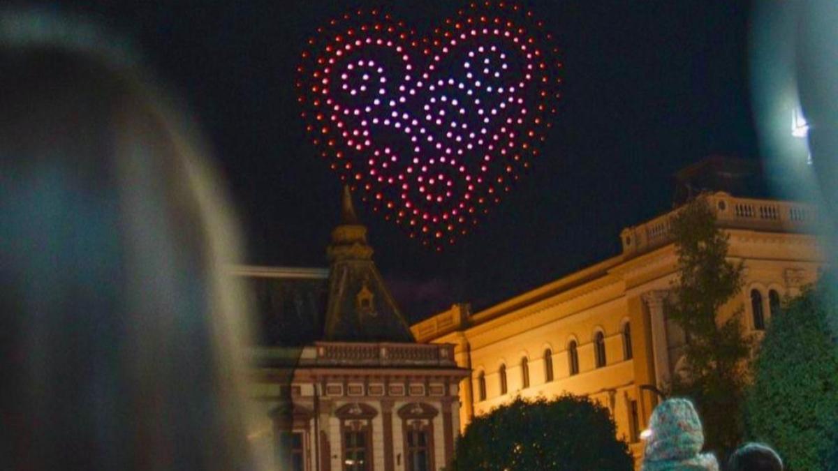 prima companie din romania dedicata spectacolelor de lumini cu drone a facut senzatie la gala winners of the future 2024
